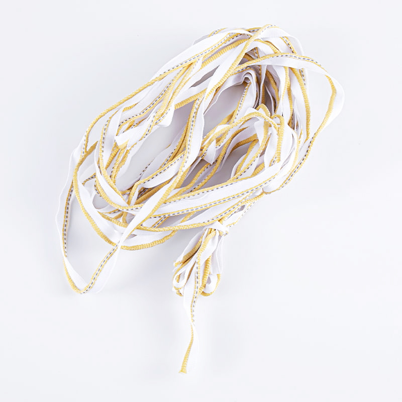 Fita reflexiva de poliéster de 1,0 cm para acessórios de vestuário de resistência ao desgaste por compressão